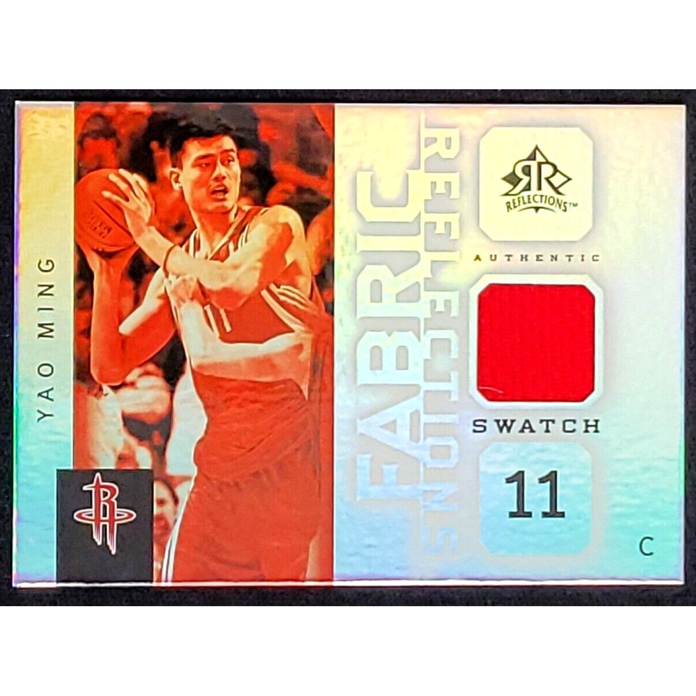 2005-06 UD REFLECTIONS YAO MING REFECTIONS FABRIC‎ SWATCH